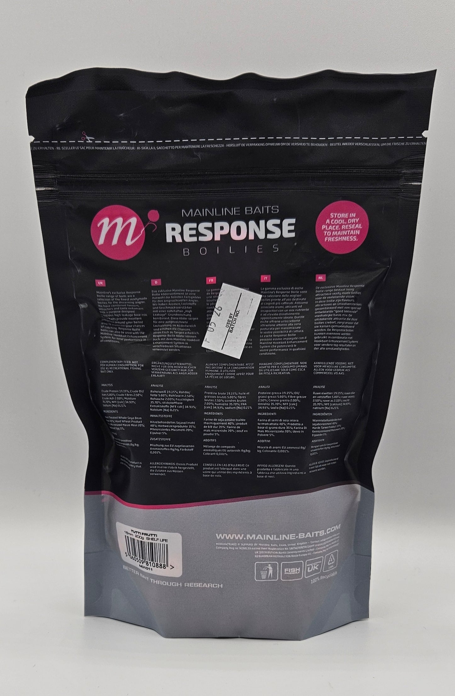 Mainline Response Boilies Tutti Frutti 15mm 200g