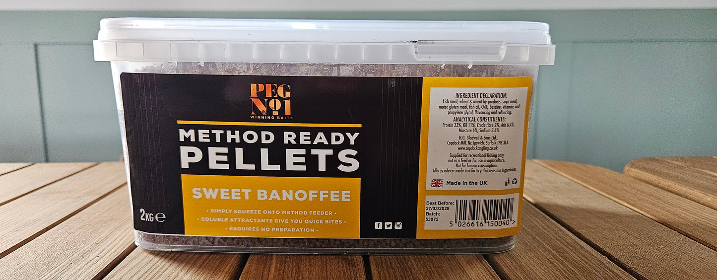 PEG No1 METHOD READY PELLETS 1.8kg 2kg ALL FLAVOURS
