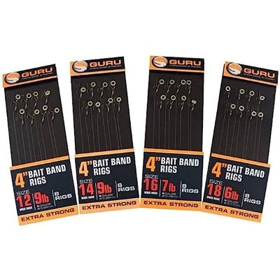 GURU BAIT BAND RIGS 4" MWG