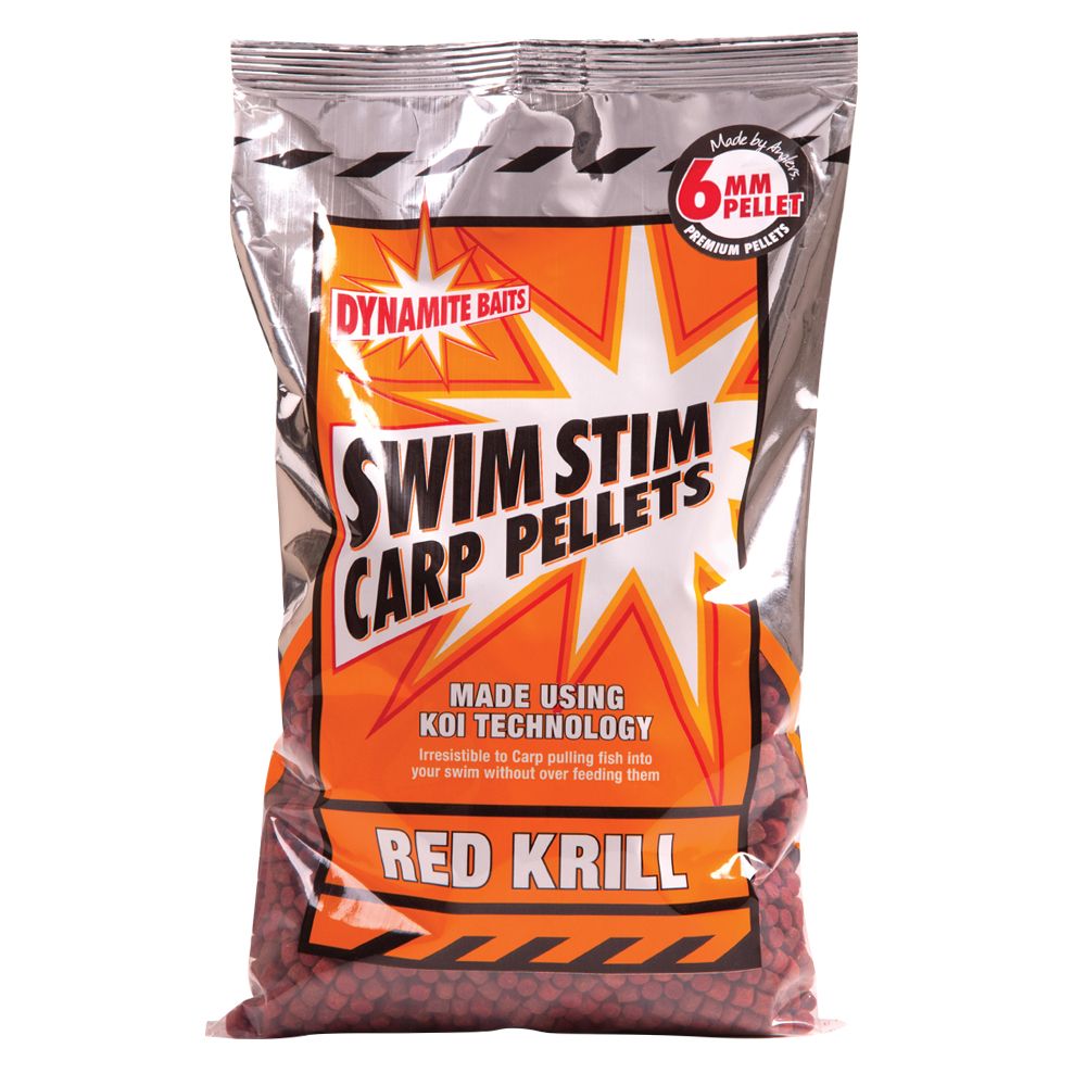 DYNAMITE BAITS SWIM STIM RED KRILL FEED PELLETS ALL SIZES