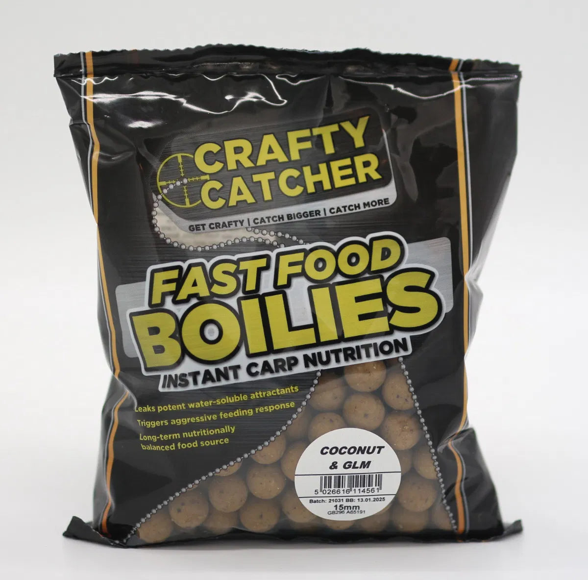 CRAFTY CATCHER FAST FOOD BOILIE RANGE 15mm 500g