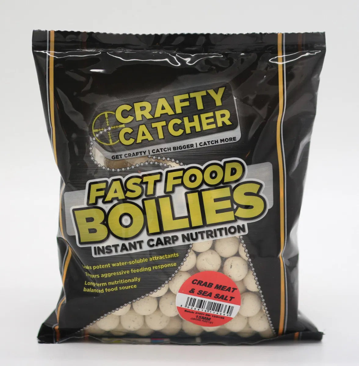 CRAFTY CATCHER FAST FOOD BOILIE RANGE 15mm 500g
