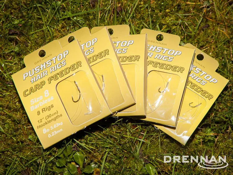 DRENNAN PUSHSTOP HAIR RIGS CARP FEEDER SIZE 10