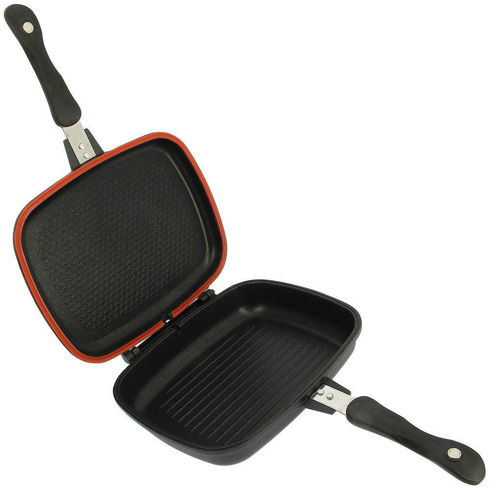 NGT OUTDOOR DOUBLE GRILL PAN NON STICK