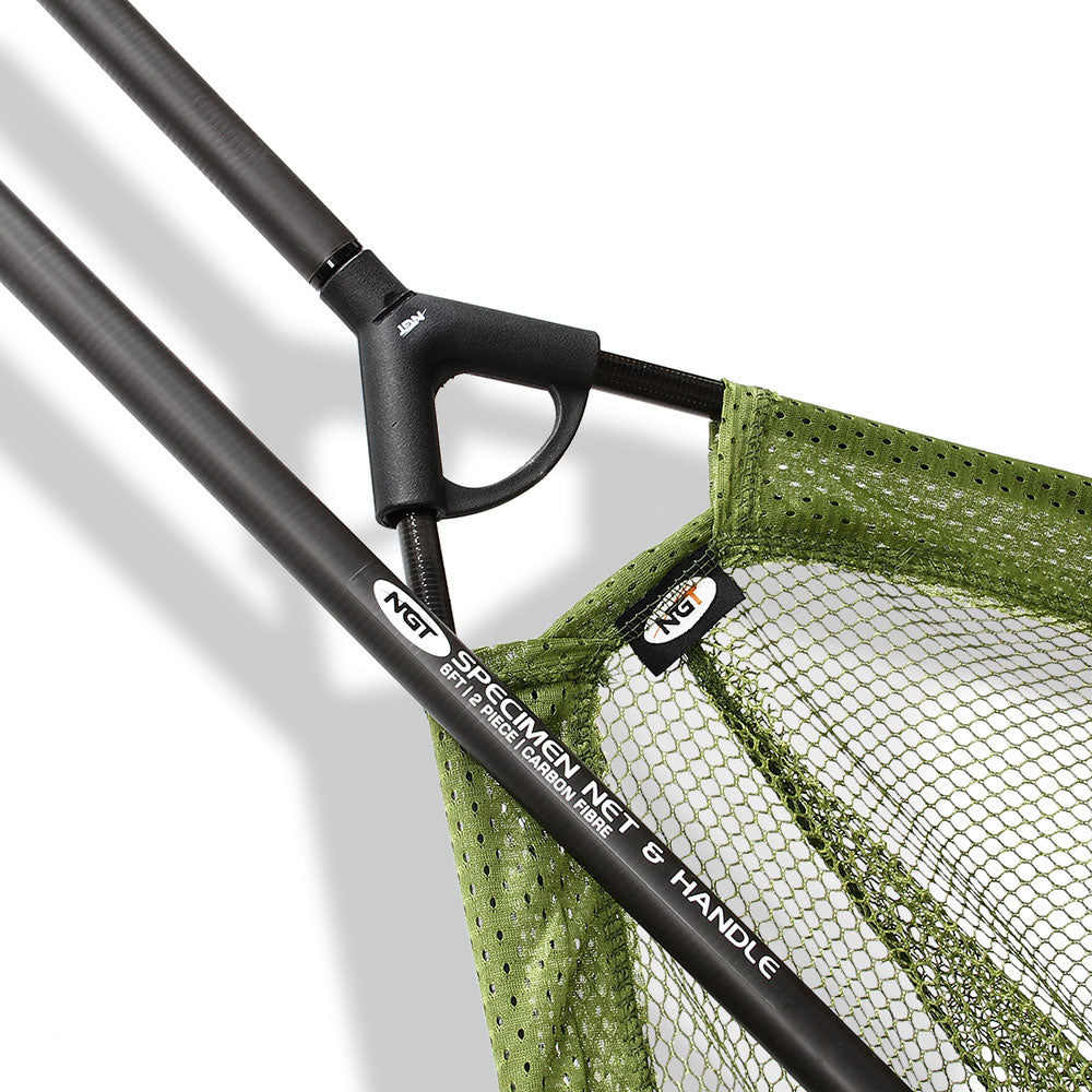 NGT CARBON 42" LANDING NET & HANDLE 2pc
