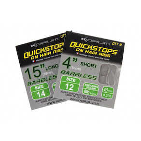 KORUM QUICKSTOPS ON HAIR RIGS 4"
