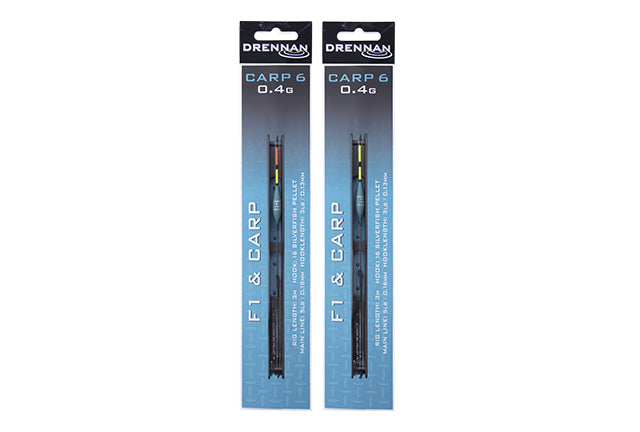 DRENNAN CARP 6 F1 & CARP POLE RIG 0.4g SIZE 16