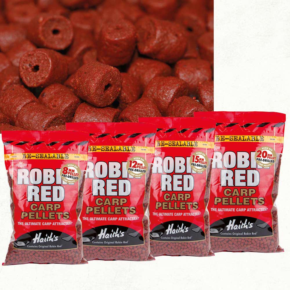 DYANAMITE BAITS ROBIN RED PRE-DRILLED PELLETS 12mm