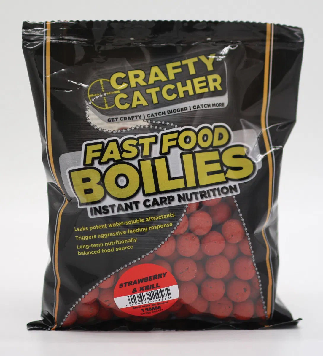 CRAFTY CATCHER FAST FOOD BOILIE RANGE 15mm 500g
