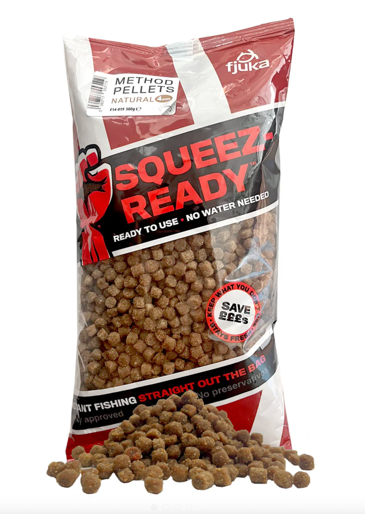 Fjuka Squeez Ready Method Pellets 4mm