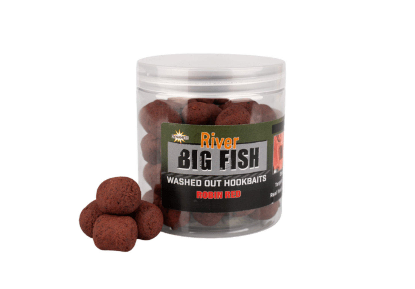 Dynamite Baits Big Fish River Washed Out Barbel Hookbaits Robin Red