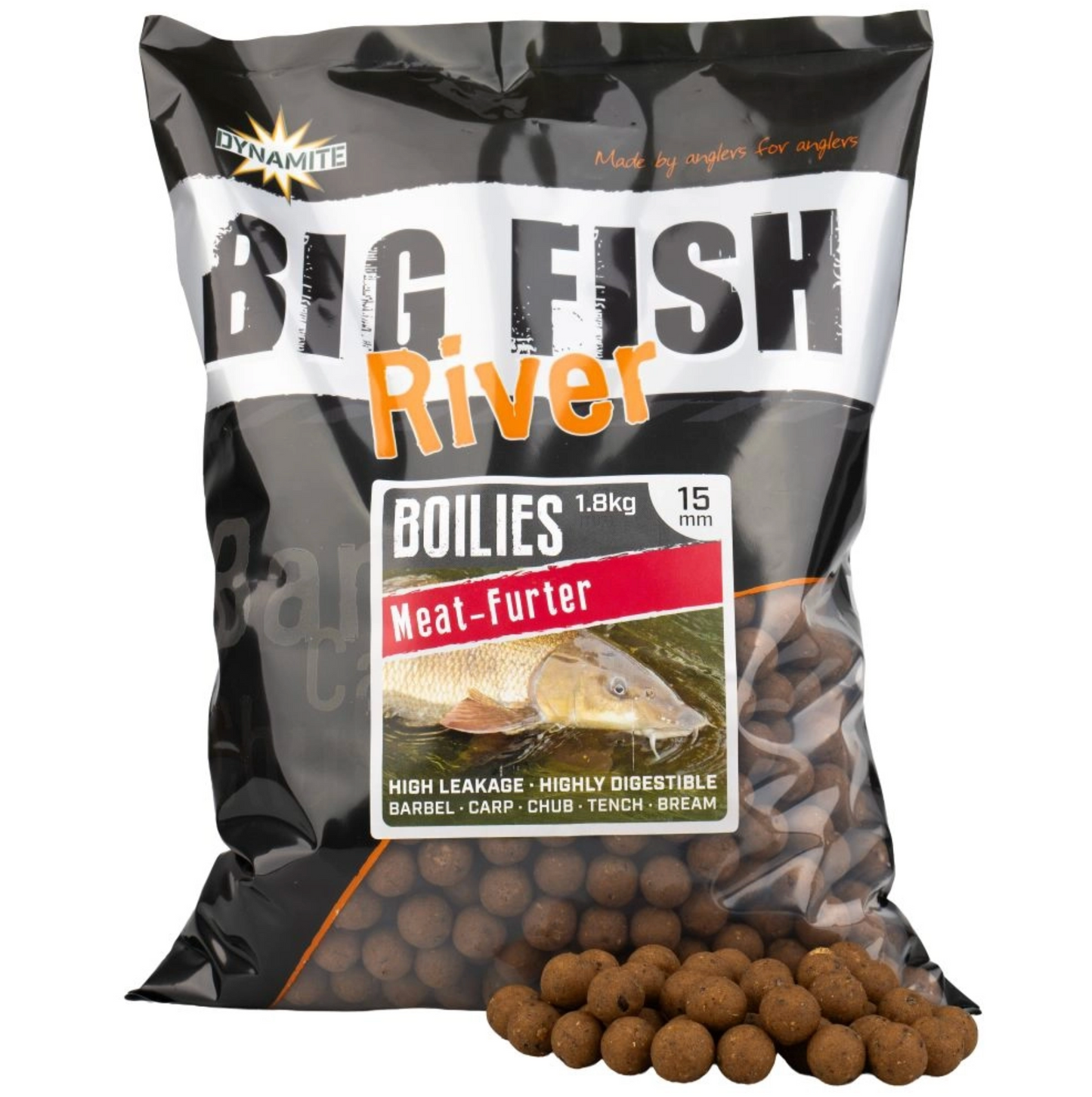 Dynamite Baits Big Fish River Boilies Meat-Furter 15mm 1.8kg