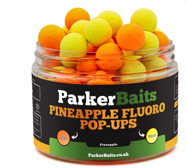 Parker Baits Pineapple Fluro Pop-Ups Full Range 12mm 15mm
