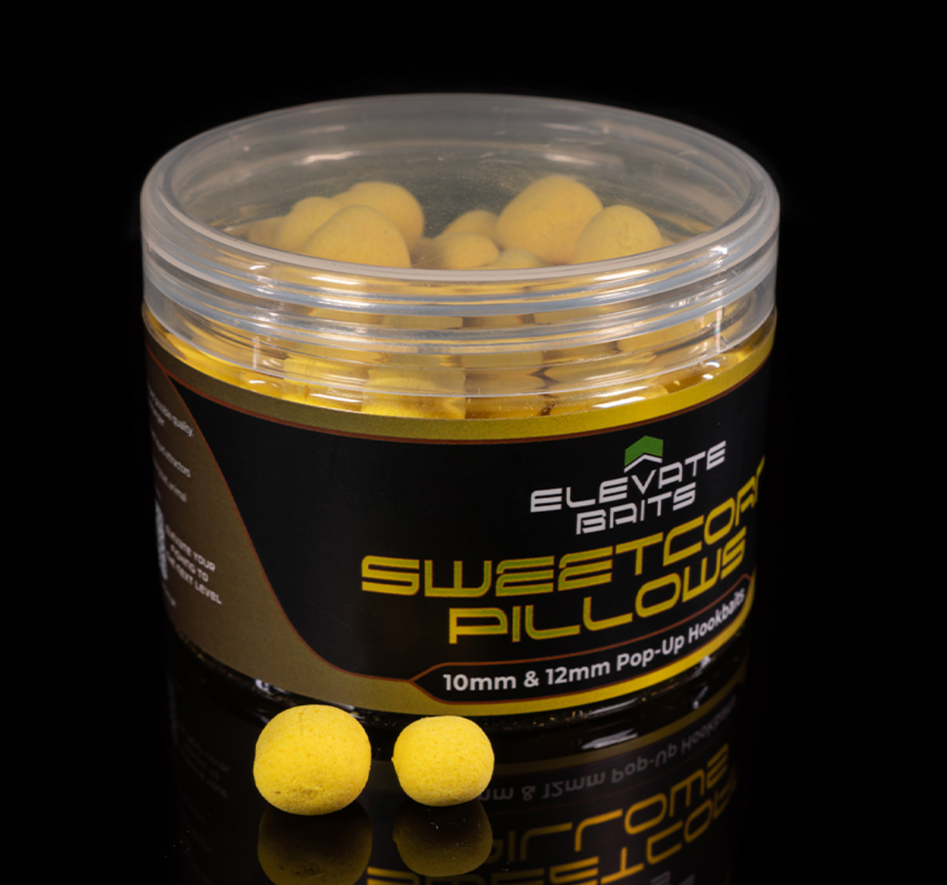Elevate Baits Sweetcorn Pillows – 10mm & 12mm Pop-Up Hookbaits