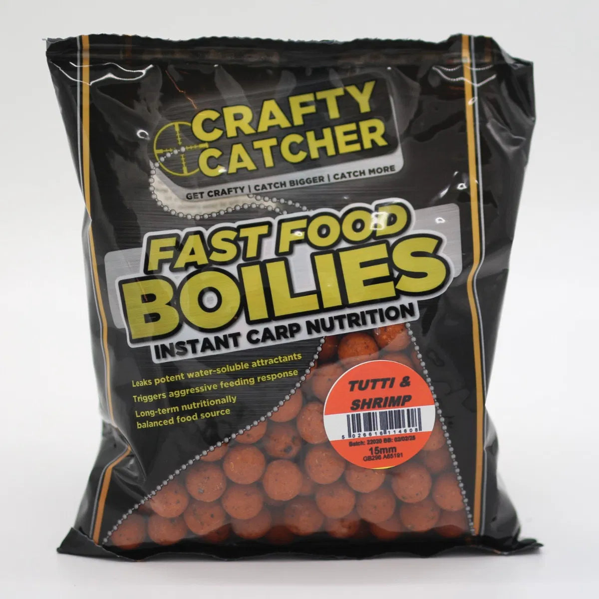 CRAFTY CATCHER FAST FOOD BOILIE RANGE 15mm 500g