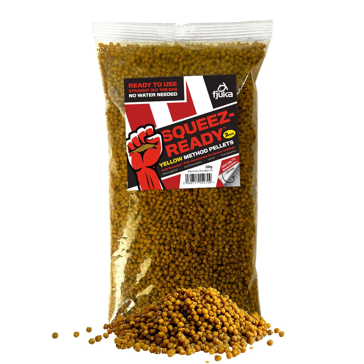 FJUKA SQUEEZ-READY PELLETS & GROUNDBAIT 500g