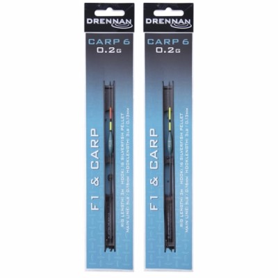 DRENNAN CARP 6 F1 & CARP POLE RIG 0.4g SIZE 16