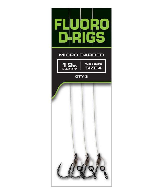 FOX EDGES ILLUSION FLURO D-RIGS CARP READY RIG