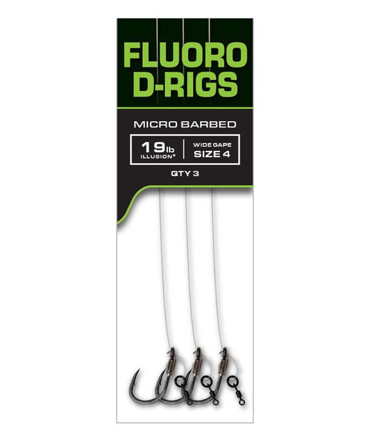 FOX EDGES ILLUSION FLURO D-RIGS CARP READY RIG