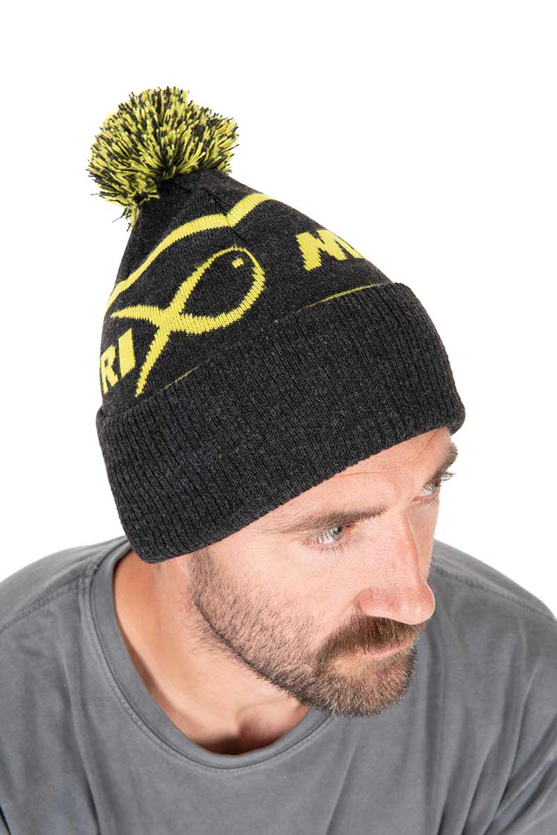 Matrix Lime Grey Bobble Hat