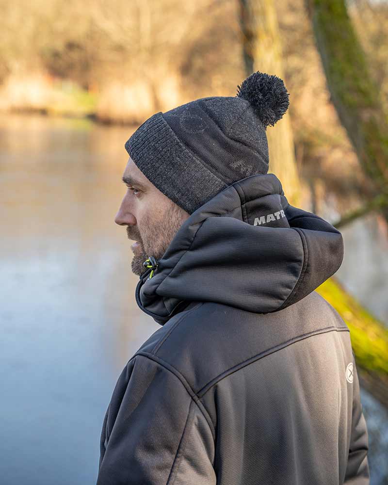 Matrix Sherpa Bobble Hat Grey
