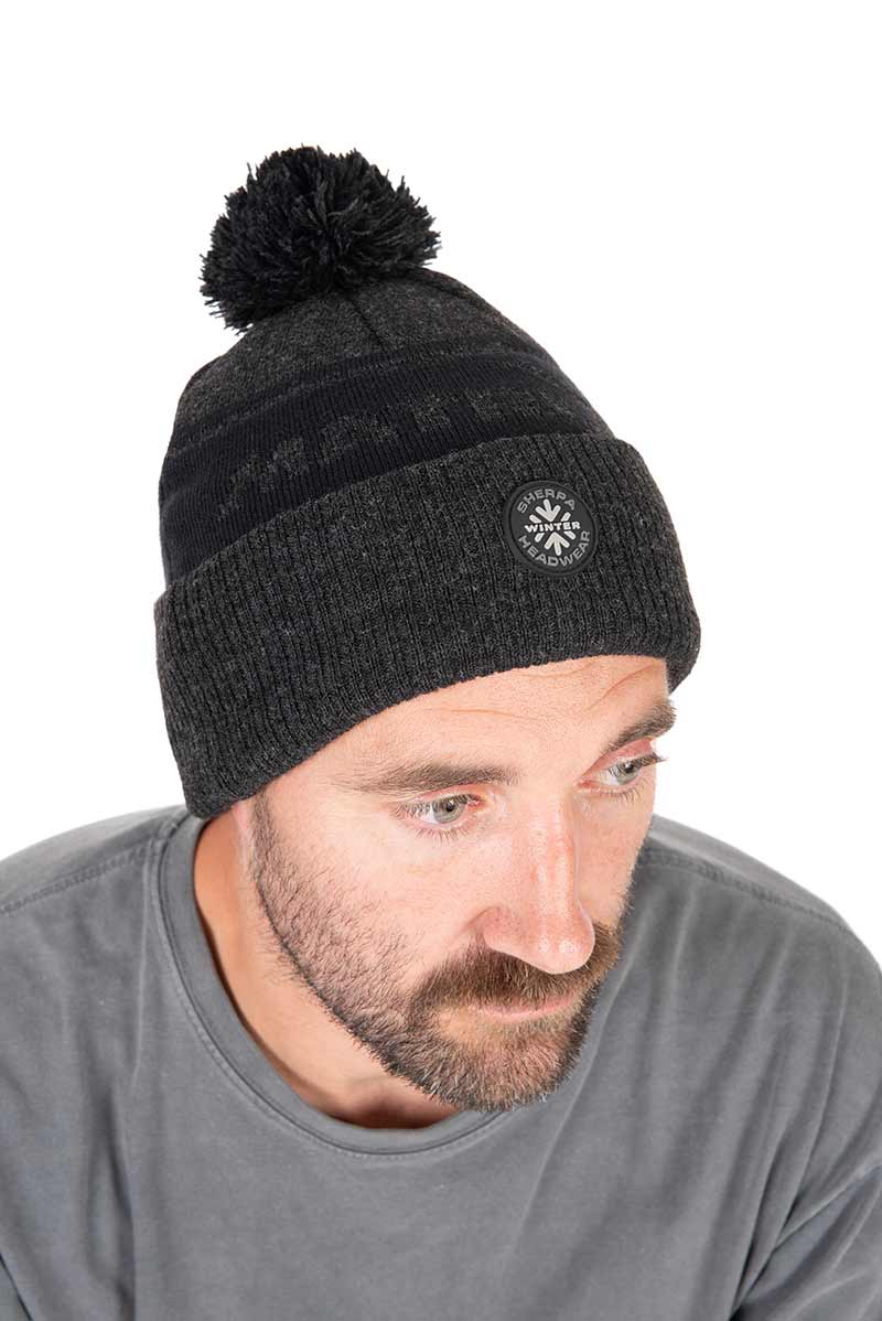 Matrix Sherpa Bobble Hat Grey