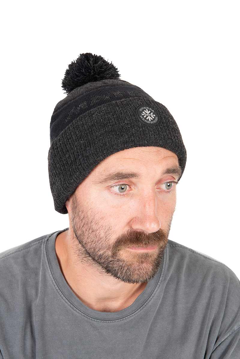 Matrix Sherpa Bobble Hat Grey