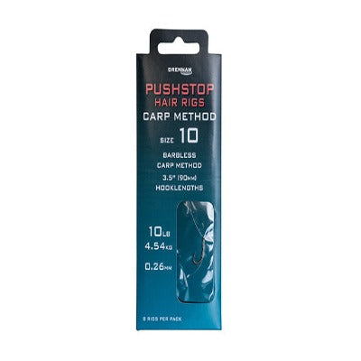 DRENNAN PUSHSTOP HAIR RIGS CARP METHOD SIZE 16