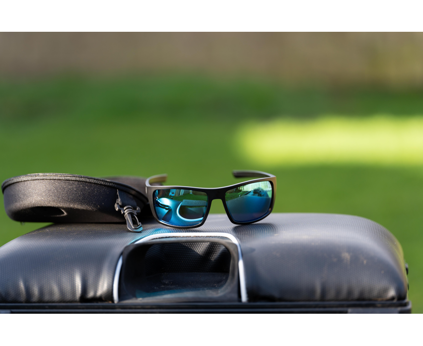 Preston Innovations Inception Wrap Sunglasses Ice Blue Lens