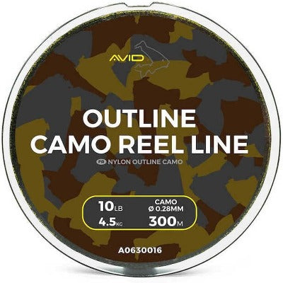 AVID OUTLINE CAMO REEL LINE 10lb 300m