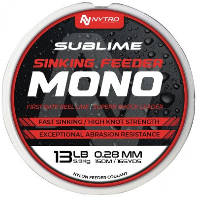 NYTRO SUBLIME SINKING FEEDER MONO 13lb