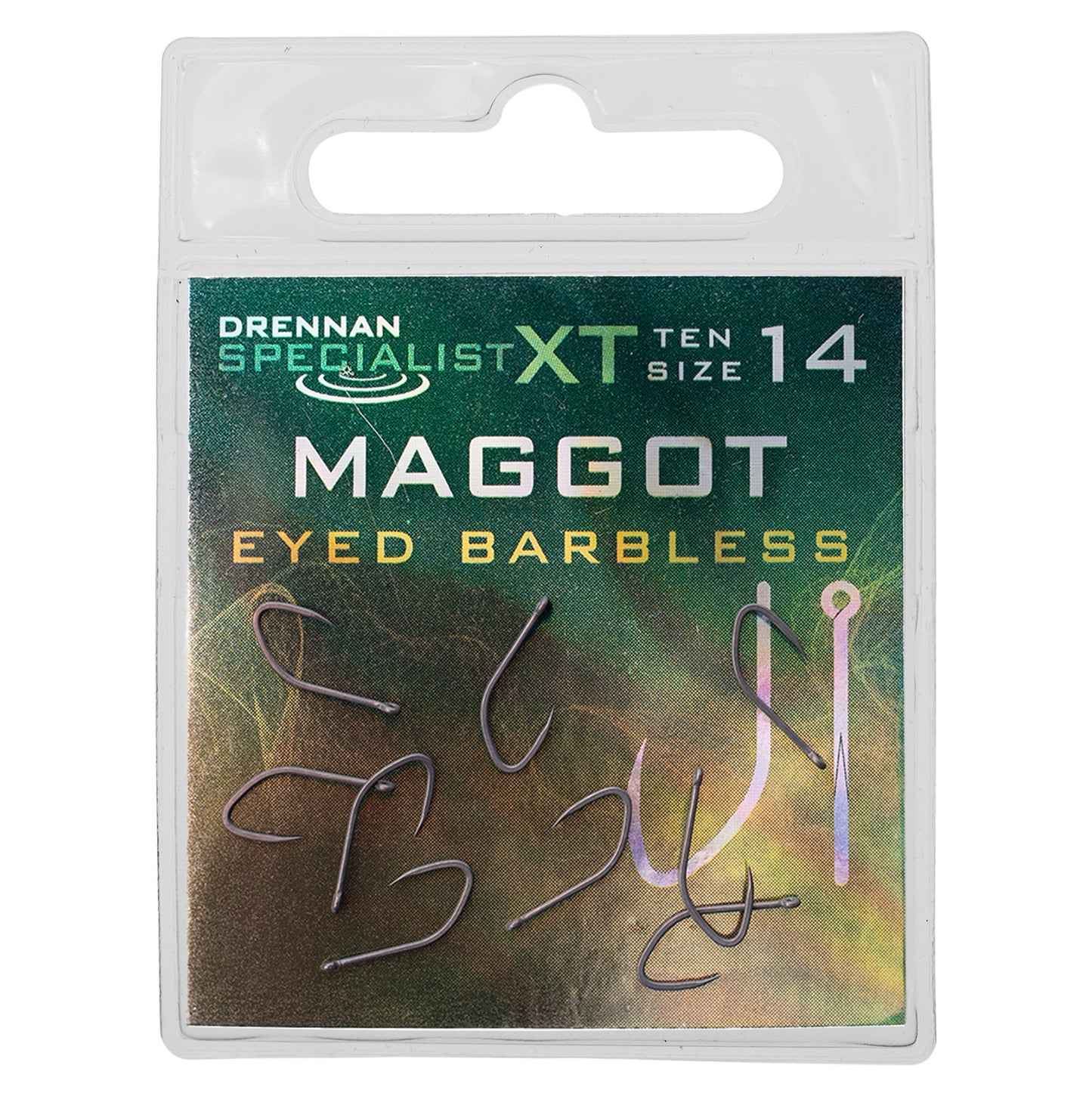 DRENNAN SPECIALIST XT MAGGOT HOOKS BARBLESS