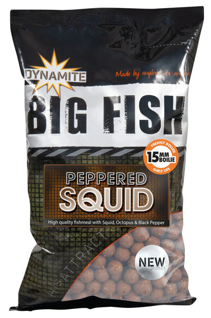 DYNAMITE BAITS BIG FISH PEPPERED SQUID FULL RANGE