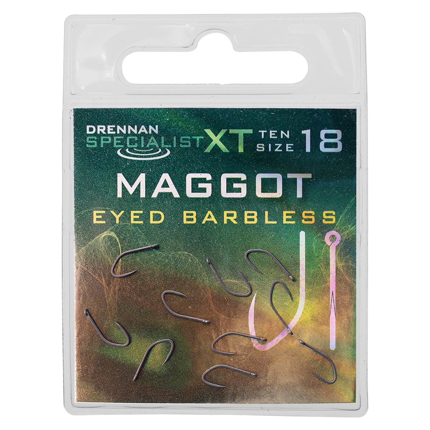 DRENNAN SPECIALIST XT MAGGOT HOOKS BARBLESS