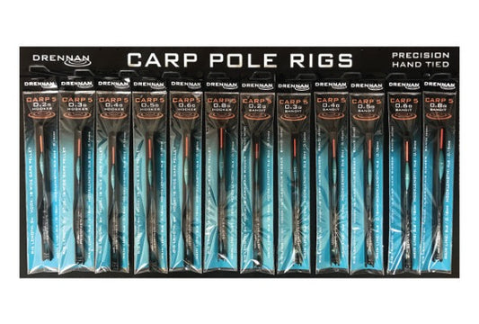 DRENNAN CARP 5 POLE RIG HOOKER 0.6g SIZE 16