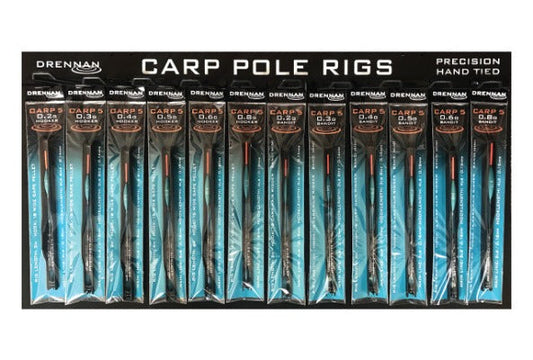 DRENNAN CARP 5 POLE RIG BANDIT 0.6g SIZE 16