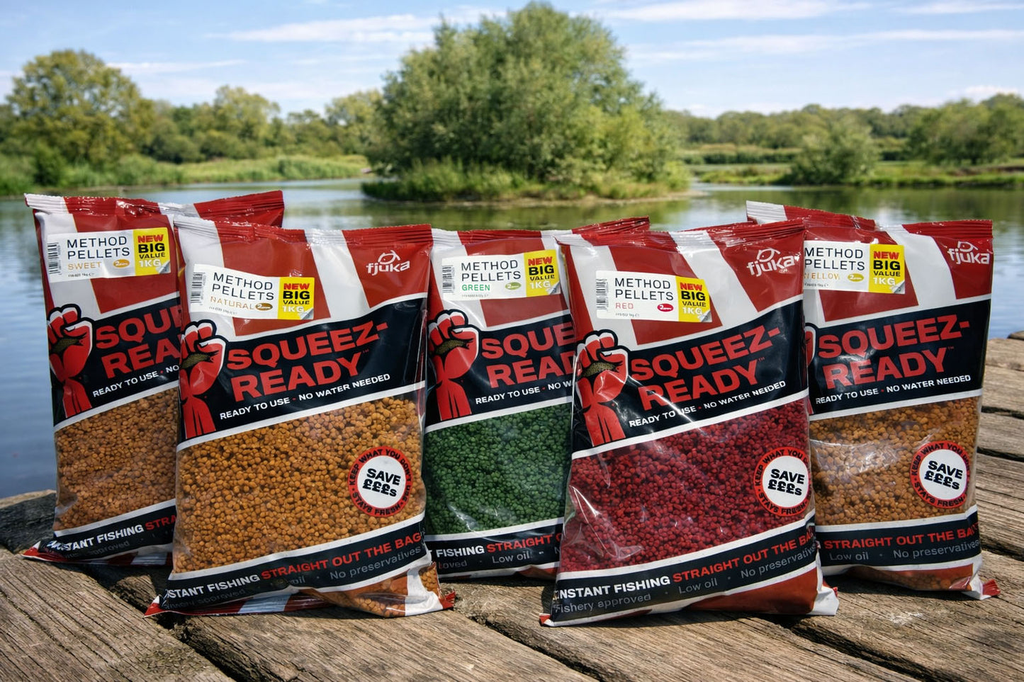 Fjuka Squeeze Ready Pellets 1kg Full Range