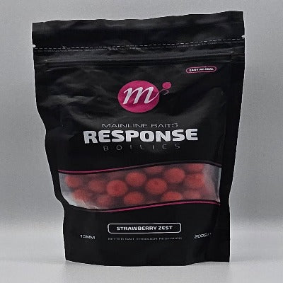 Mainline Response Boilies Strawberry Zest 15mm 200g