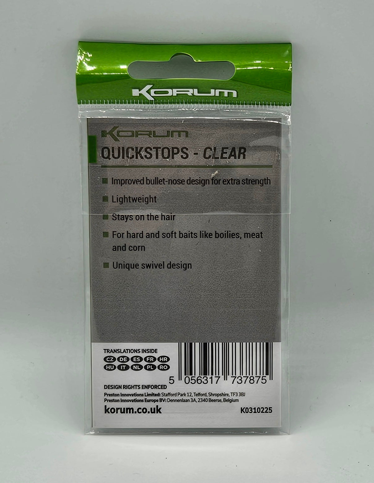 KORUM QUICKSTOPS CLEAR