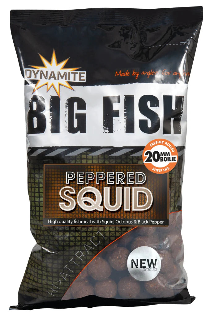 DYNAMITE BAITS BIG FISH PEPPERED SQUID FULL RANGE