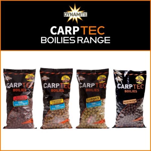 DYNAMITE BAITS CARPTEC BOILIES 15mm SHELF LIFE 1.8kg