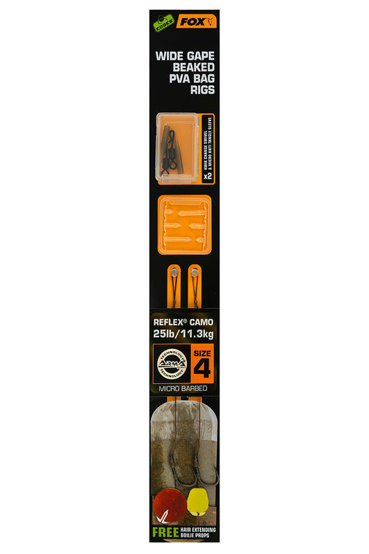 Fox Edges Wide Gape Beaked PVA Bag Rigs