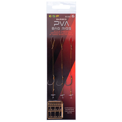 ESP PVA BAG RIGS BARBED 4"