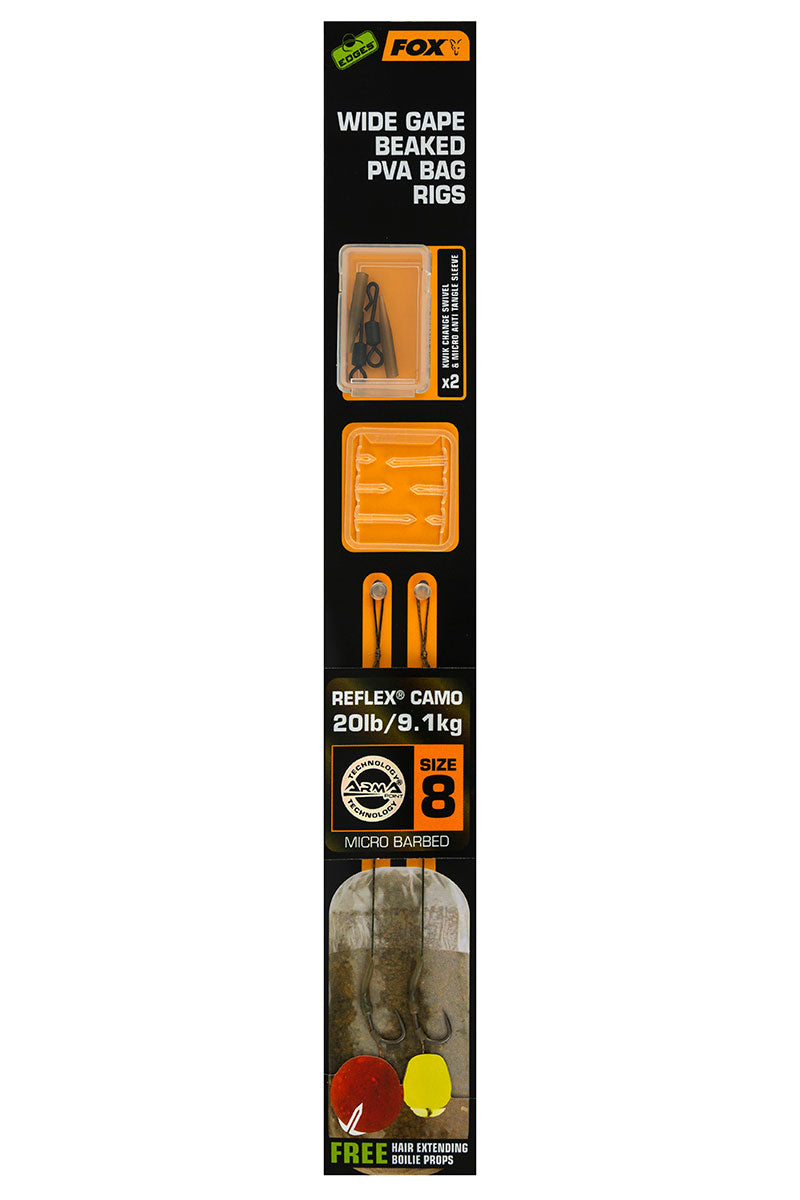 Fox Edges Wide Gape Beaked PVA Bag Rigs