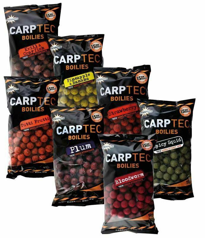 DYNAMITE BAITS CARPTEC BOILIES 15mm SHELF LIFE 1KG