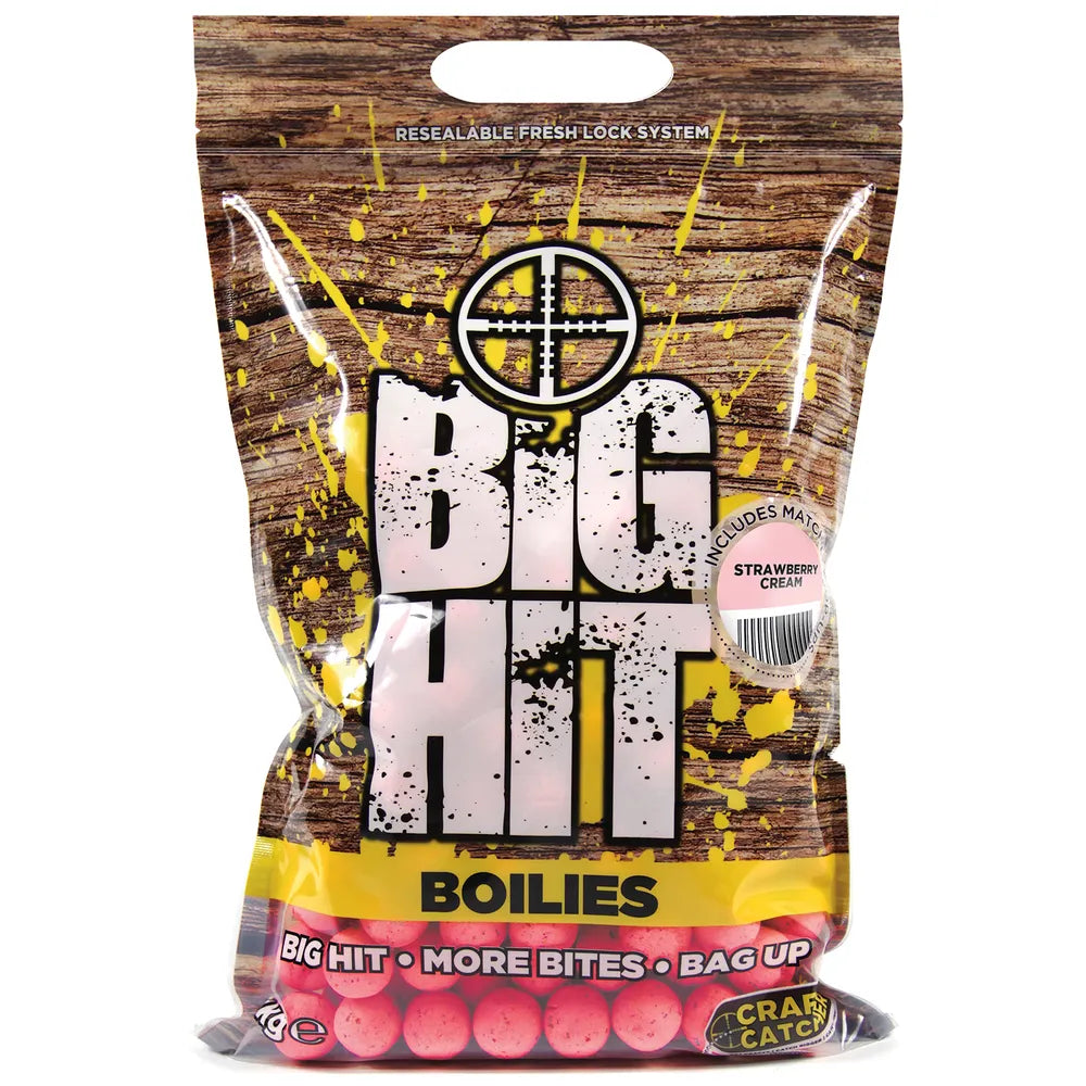 CRAFTY CATCHER BIG HIT BOILIES 15mm 2KG ALL FLAVOURS