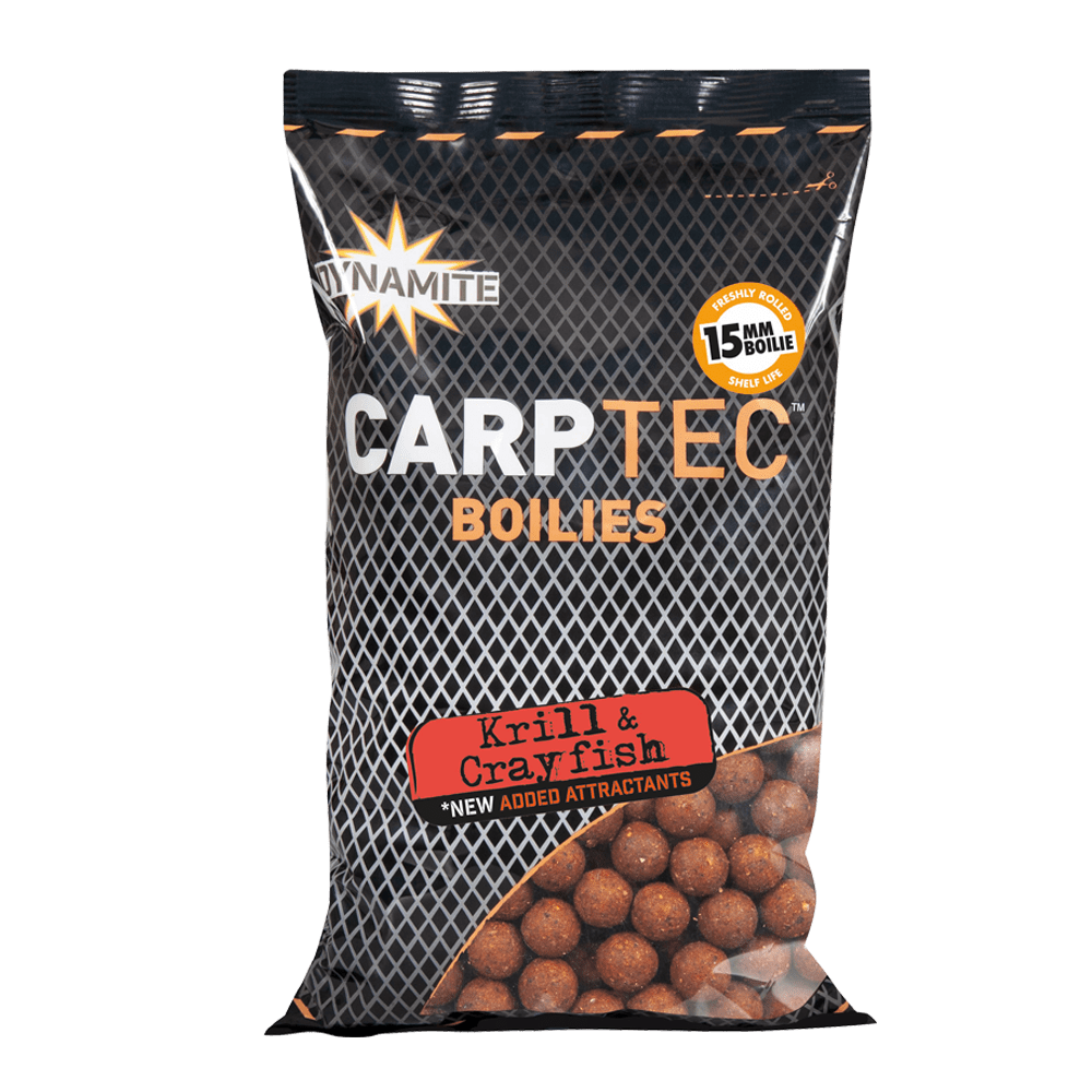 DYNAMITE BAITS CARPTEC BOILIES 15mm SHELF LIFE 1KG