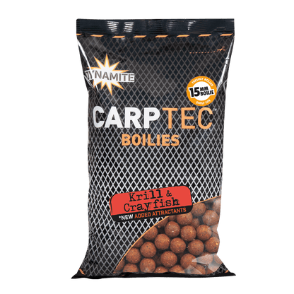 DYNAMITE BAITS CARPTEC BOILIES 15mm SHELF LIFE 900g