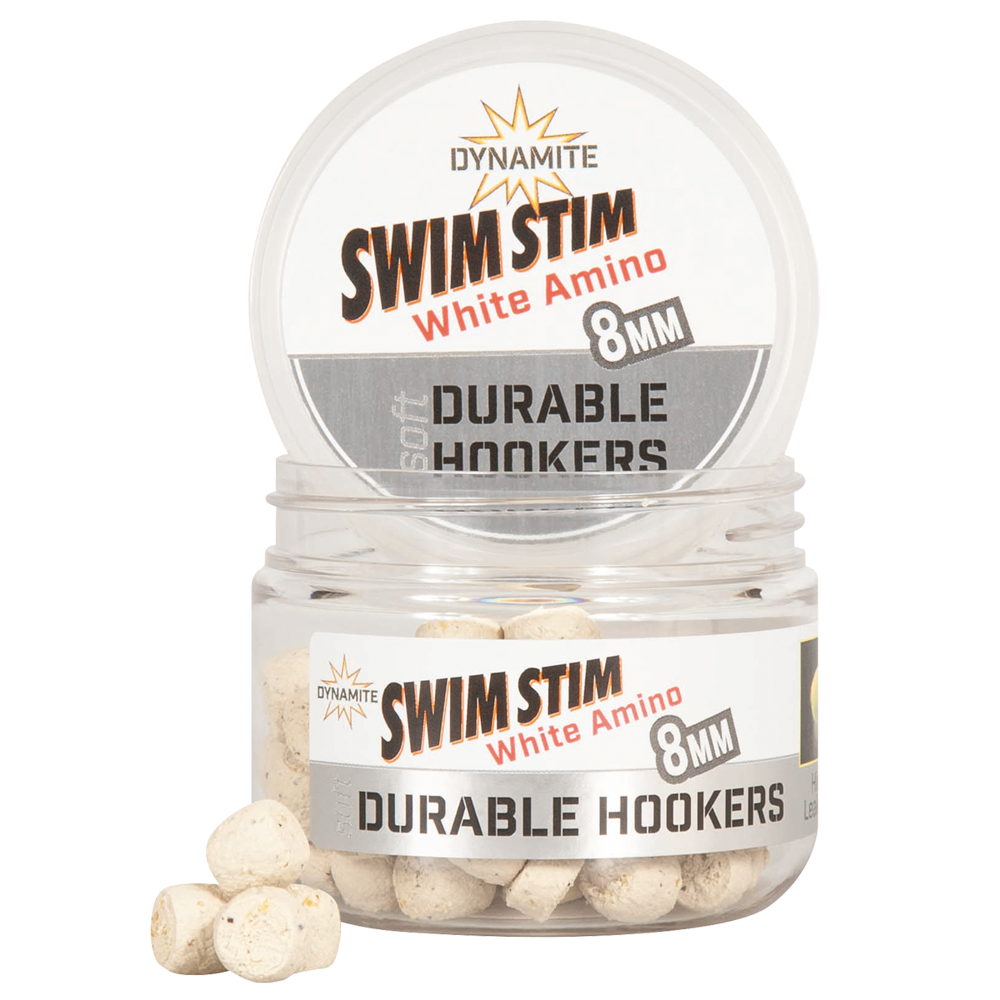 Dynamite Baits Swim Stim White Amino Durable Soft Hook Pellet All Sizes