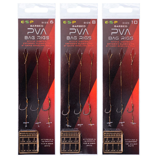 ESP PVA BAG RIGS BARBED 4"